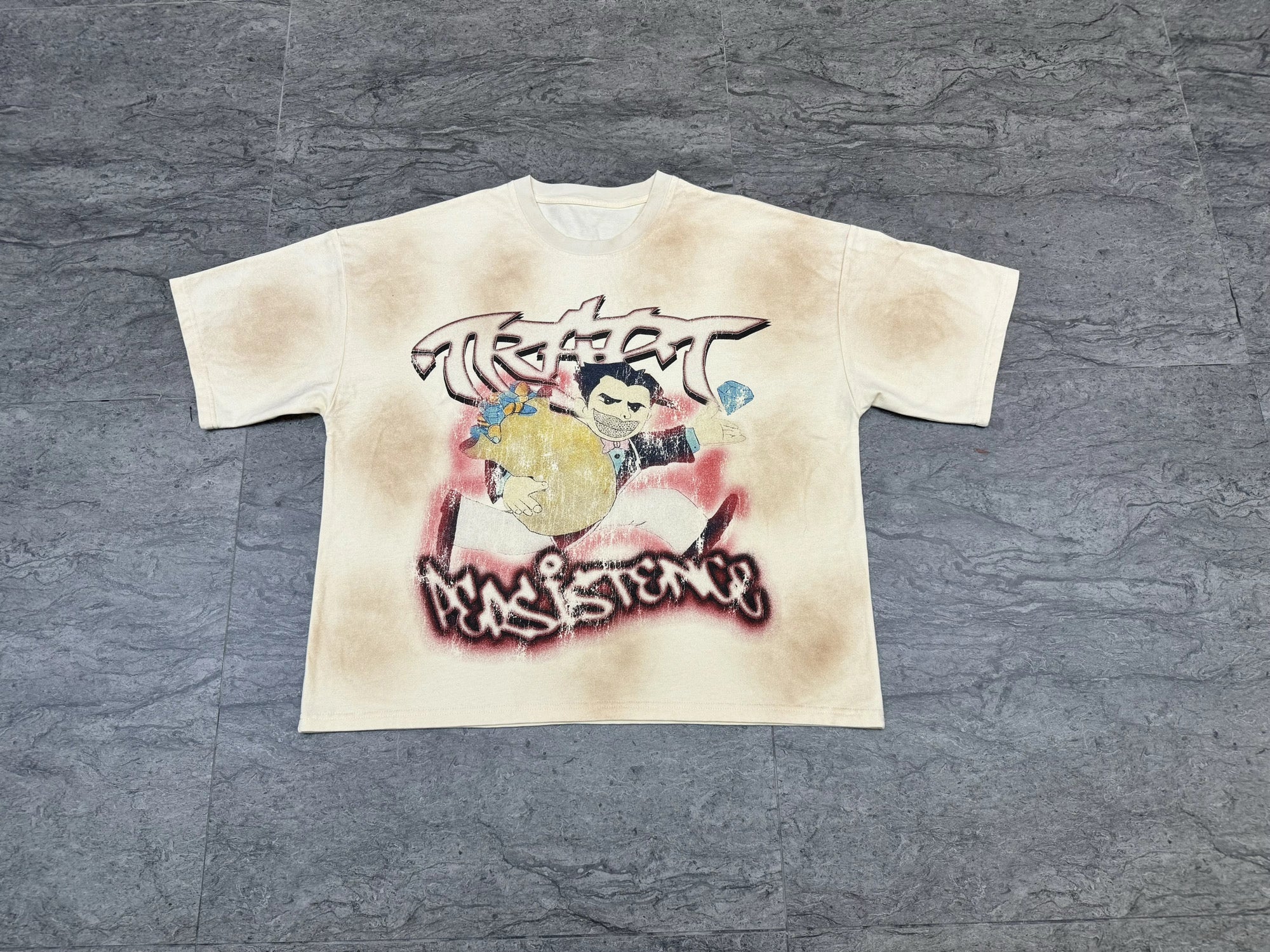 Trapt acid wash graphic t shirt
